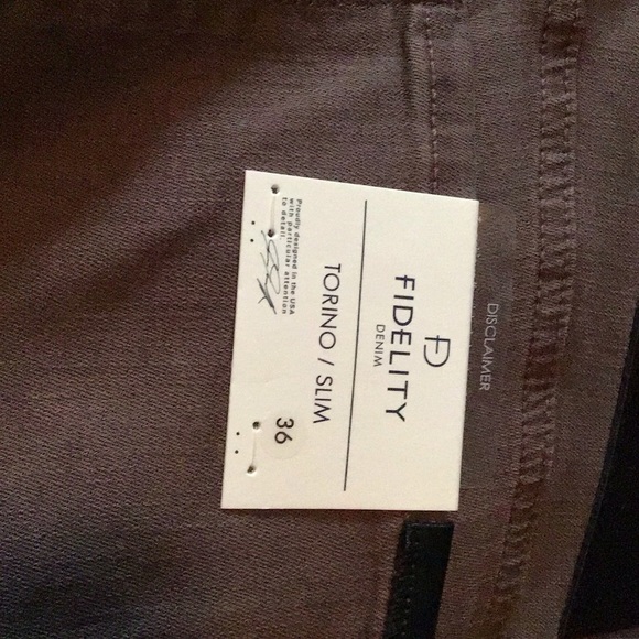 New Fidelity Torino Brown Denim Jeans. Men’s 38 - Picture 7 of 7